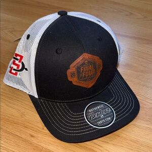 NWT SDSU Black White Final Four Trucker Cap 2023 Commemorative